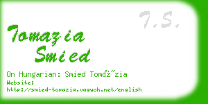 tomazia smied business card